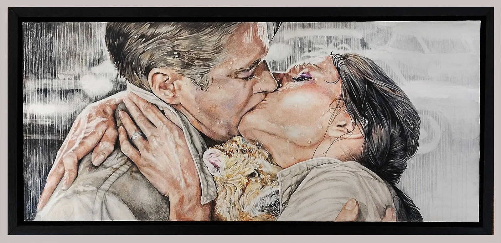 "Breakfast at Tiffany's" original drawing by Lizzie Coles