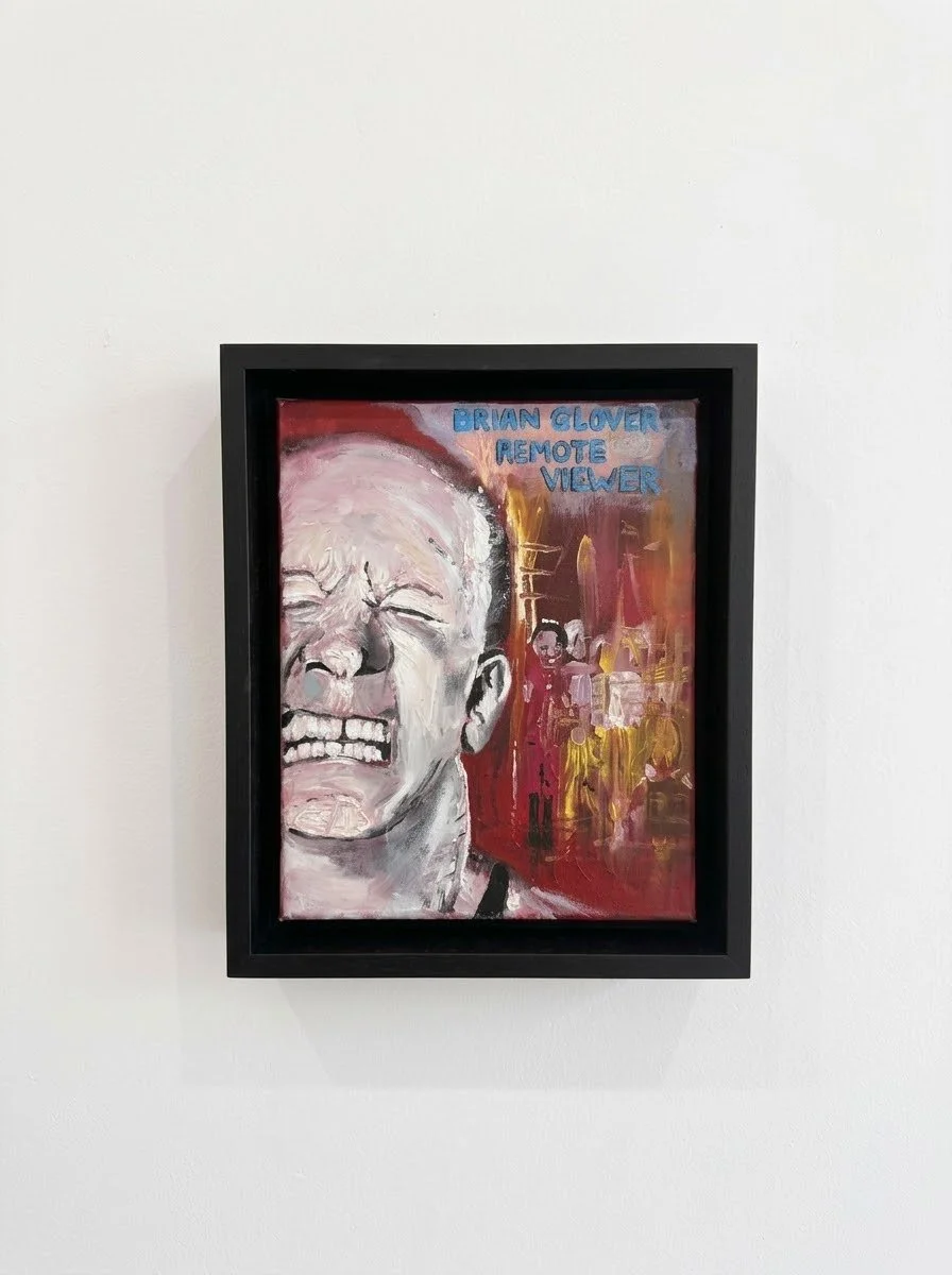 "Brian Glover Remote Viewer" Original Framed painting by Luke Haines