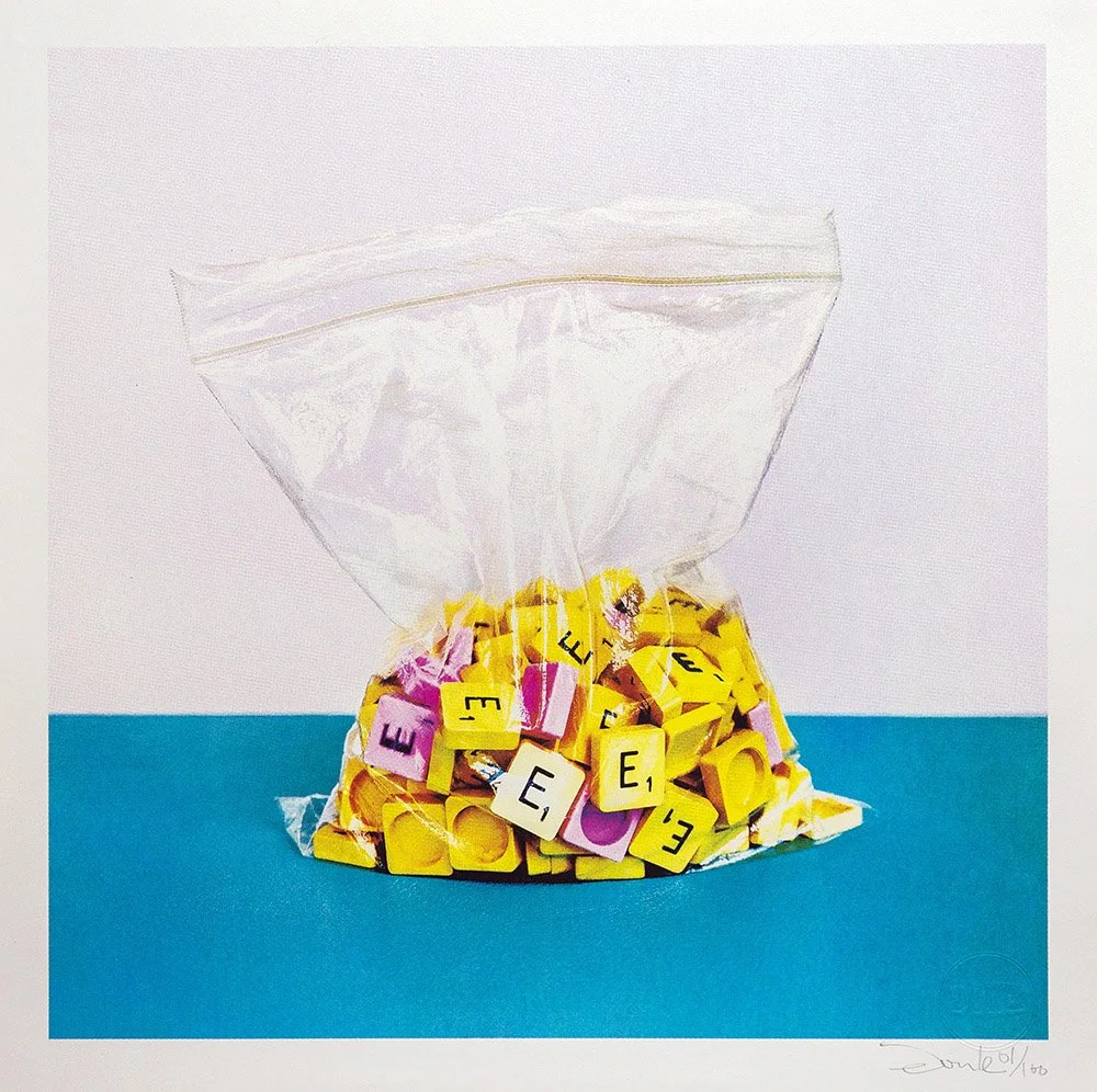 "Bag of E's" limited edition screenprint by Donk