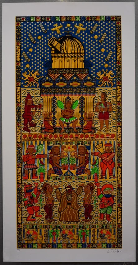 "Yoruba Style" limited edition screenprint by Charlie Evaristo-Boyce