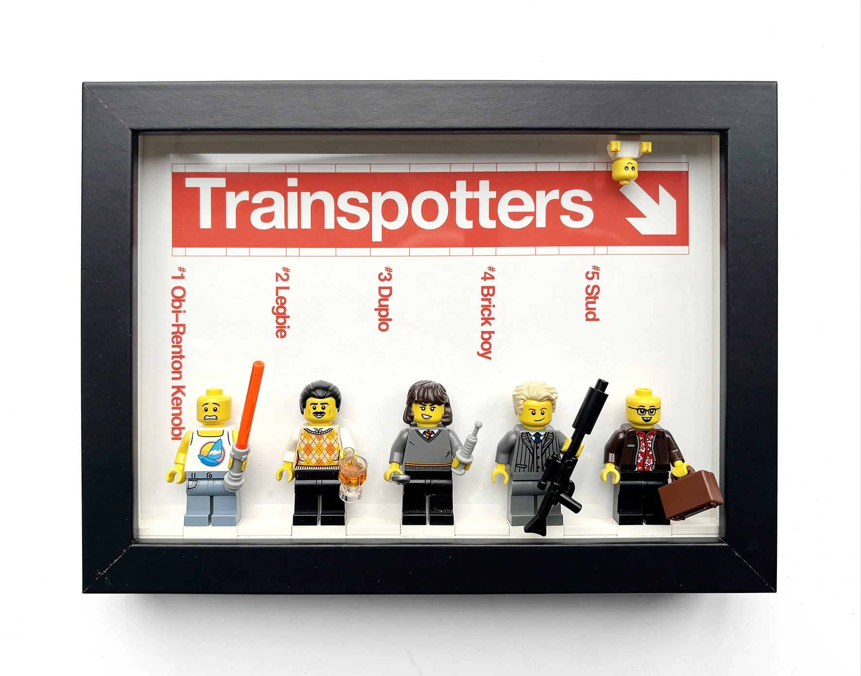 "Brickbuilding" Original LEGO artwork by Grow up art