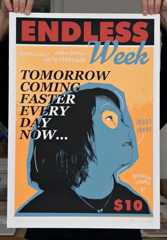 "Endless Week - Alex" limited edition screenprint by Richard Pendry