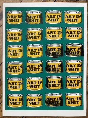 "Multiple Shits" limited edition screenprint by Mr Edwards