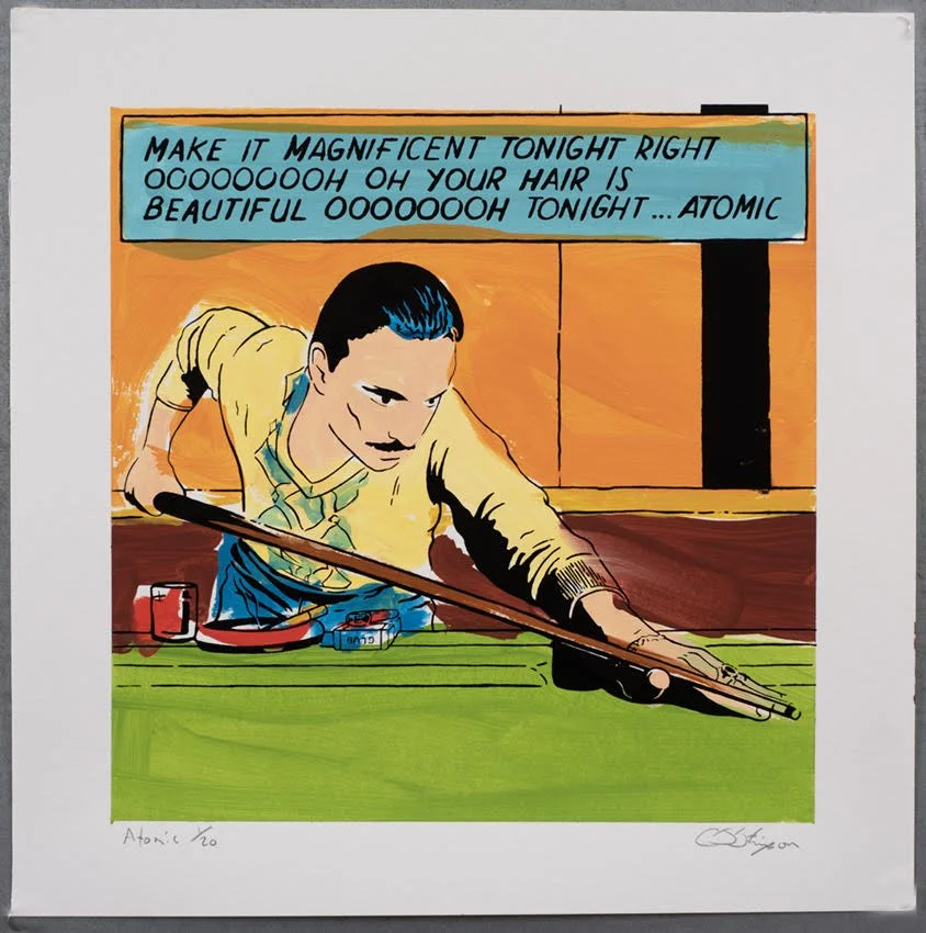 "Atomic" Limited edition screenprint by Carl Stimpson