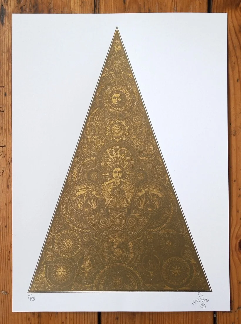 "Temple of the Sun God" limited edition screenprint by 57 Design