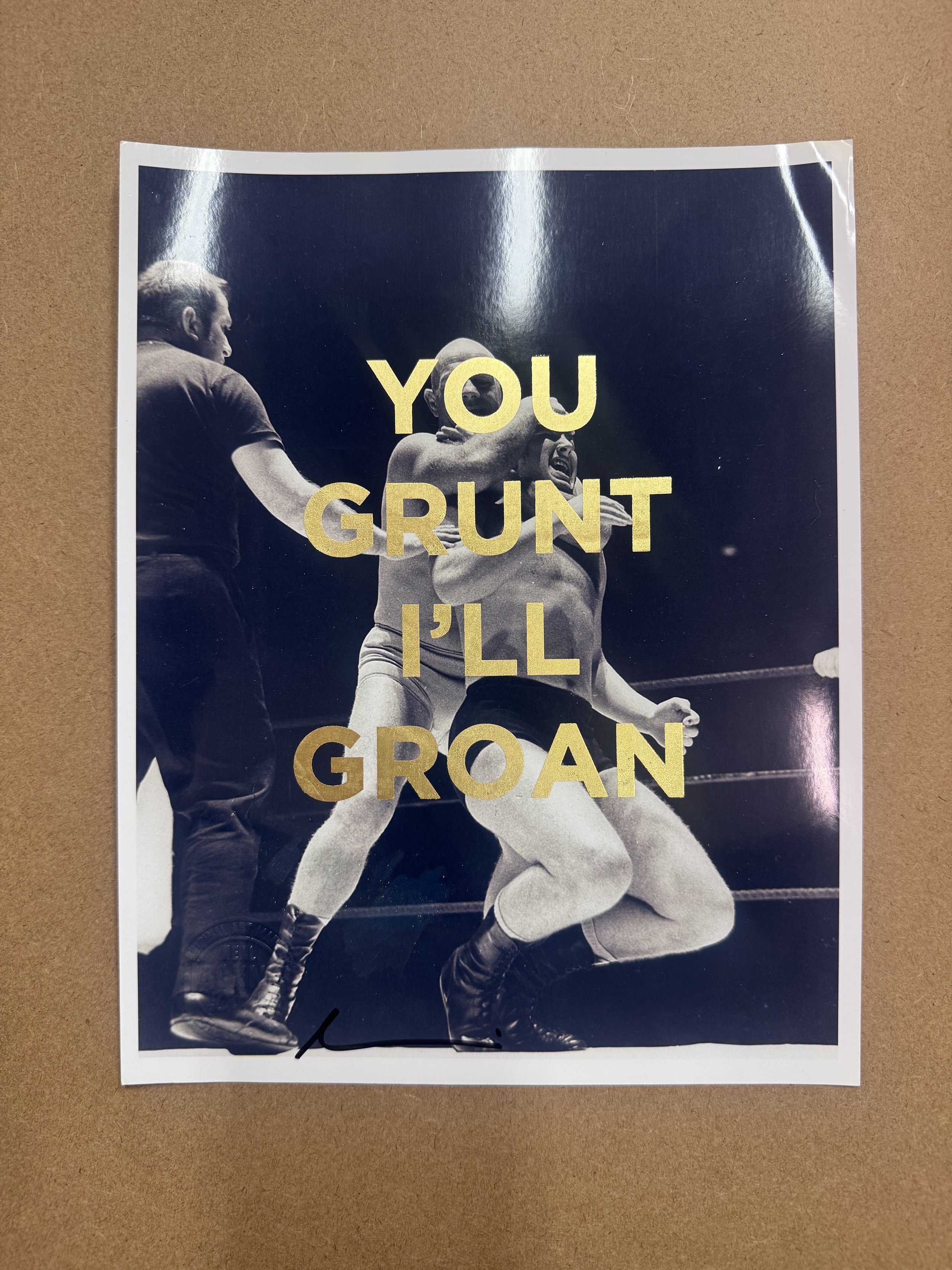 "You'll Grunt, I'll Groan [10]" by Dave Buonaguidi