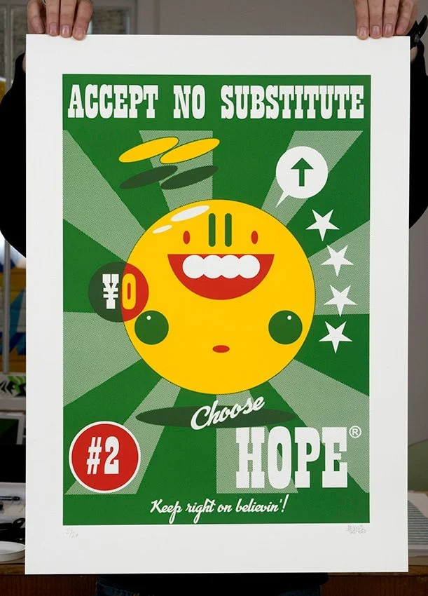 "Hope®" limited edition screenprint by Beyond Thrilled