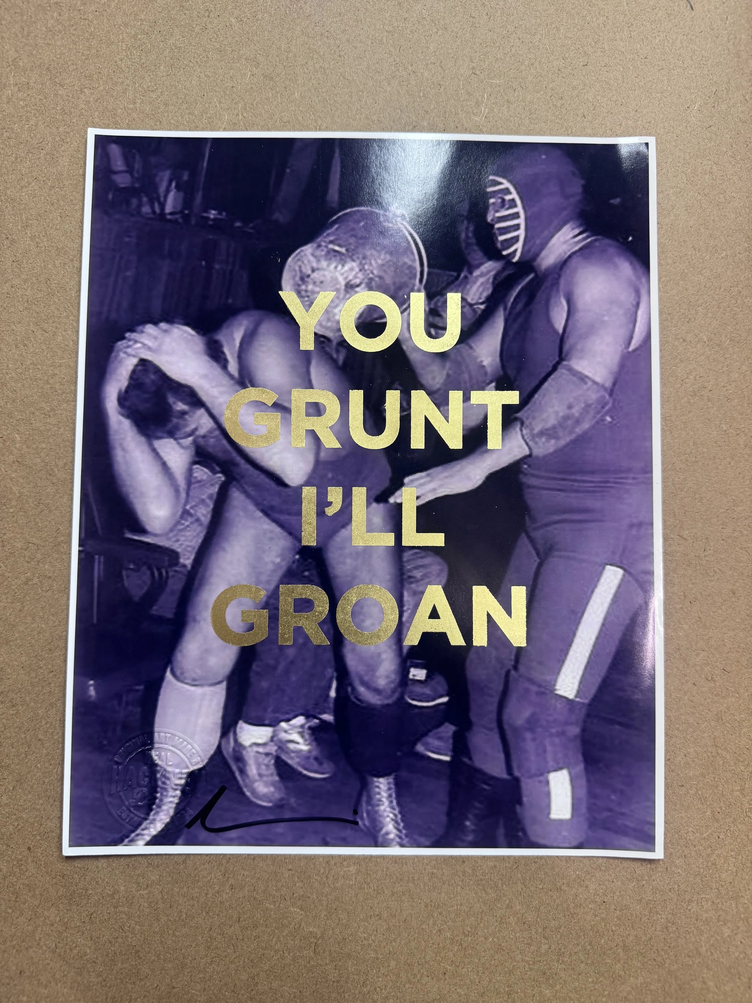 "You'll Grunt, I'll Groan [9]" by Dave Buonaguidi