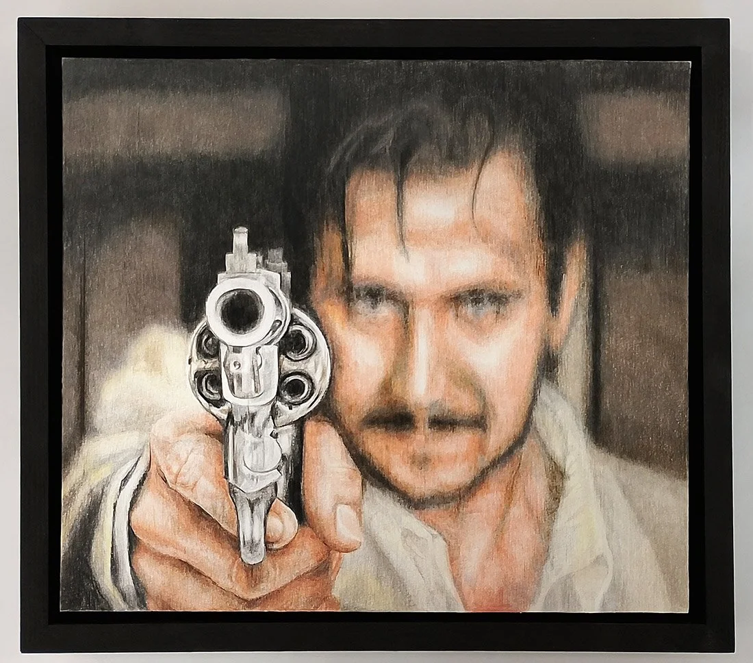 "Léon the professional" original drawing by Lizzie Coles