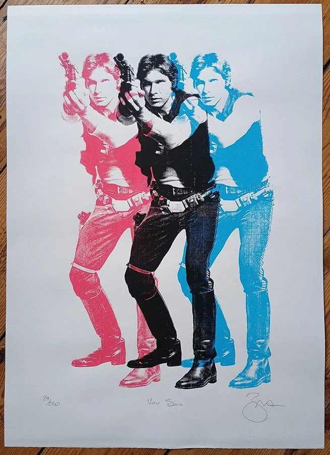 "Han Solo" limited edition screenprint by Barry D Bulsara