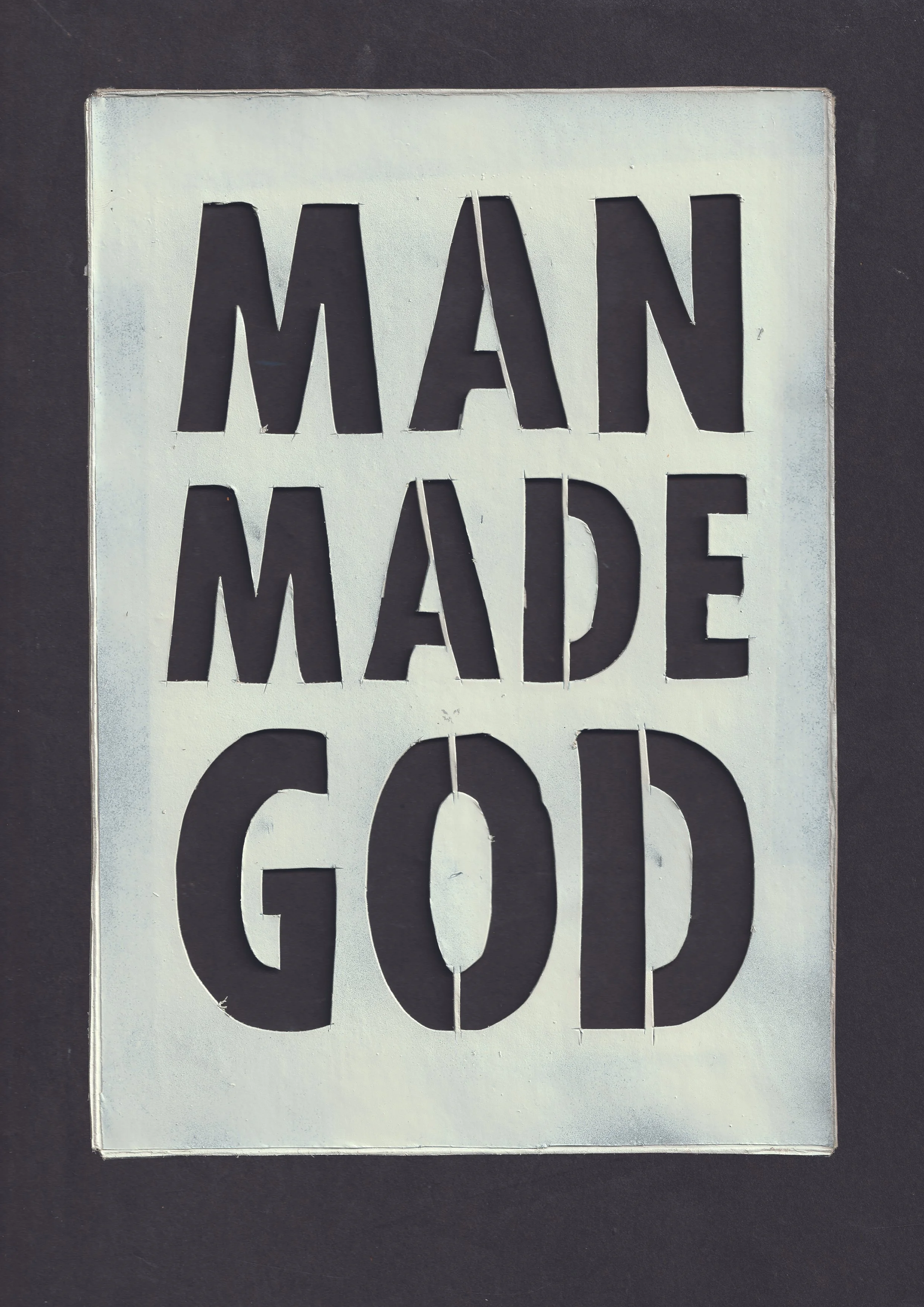 "Man Made God" Limited Edition Digital Print by Dr D aka Subvertiser