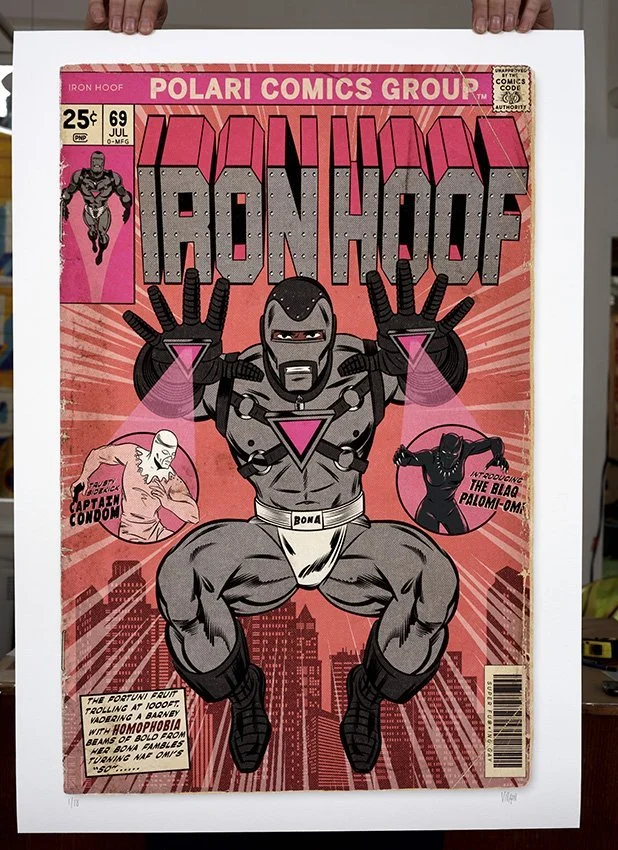 "Iron Hoof" limited edition giclee print by Villain