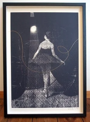 "Stepping Out" limited edition screenprint by Donk