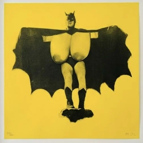 "Bat Boobs" Limited edition Giclee print by Matt Littler