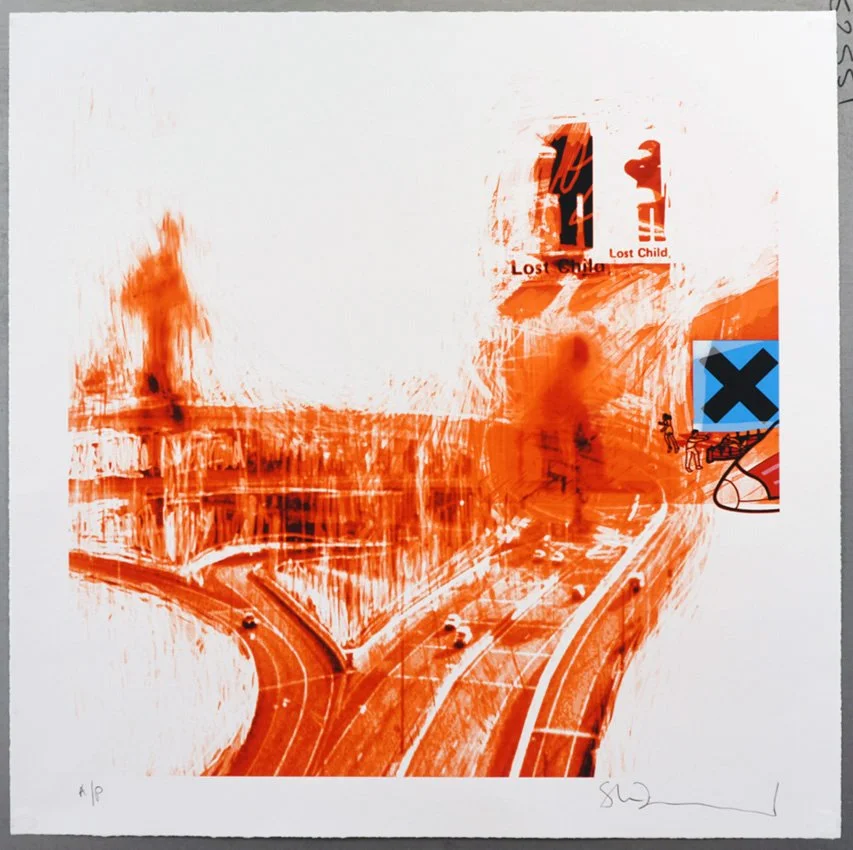 "OK Computer: Tango" Limited edition screenprint by Stanley Donwood