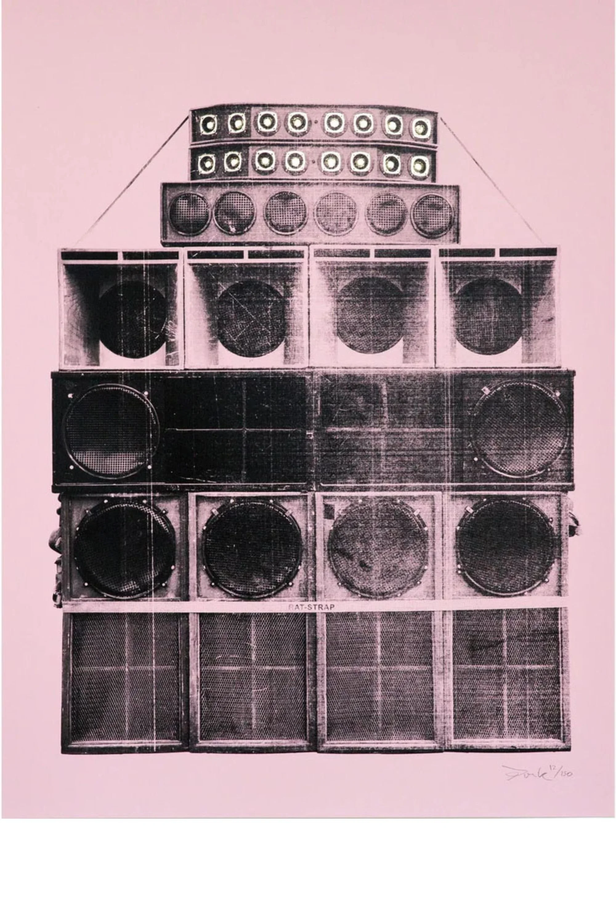 "Sound System No.1" limited edition screenprint by Donk