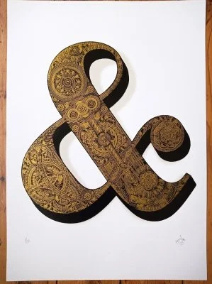 "And" limited edition screenprint by 57 Design