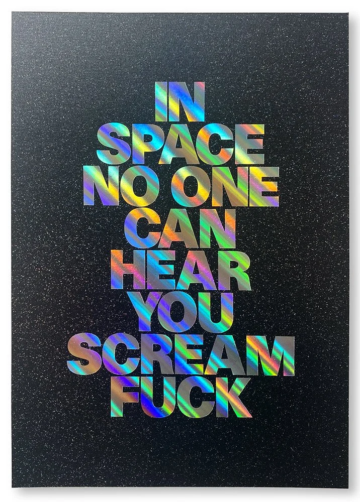 "In space no-one can hear..." limited edition print by GROW UP