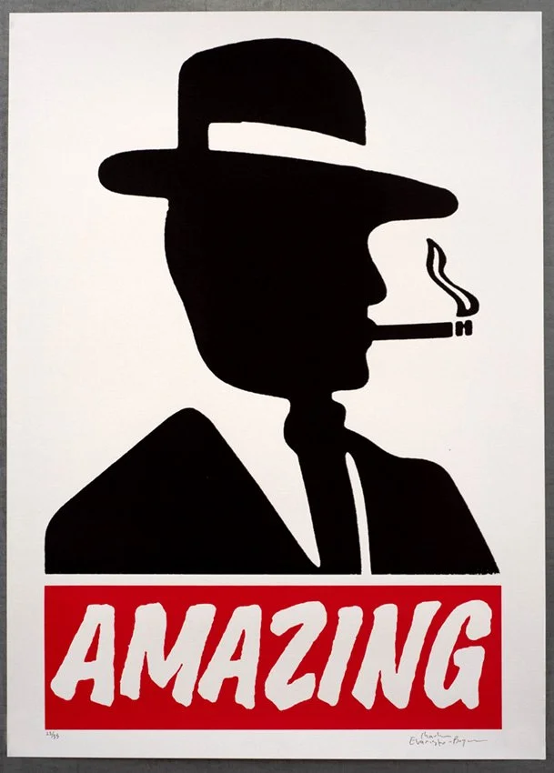 "Smoking Amazing" limited edition screenprint by Charlie Evaristo-Boyce