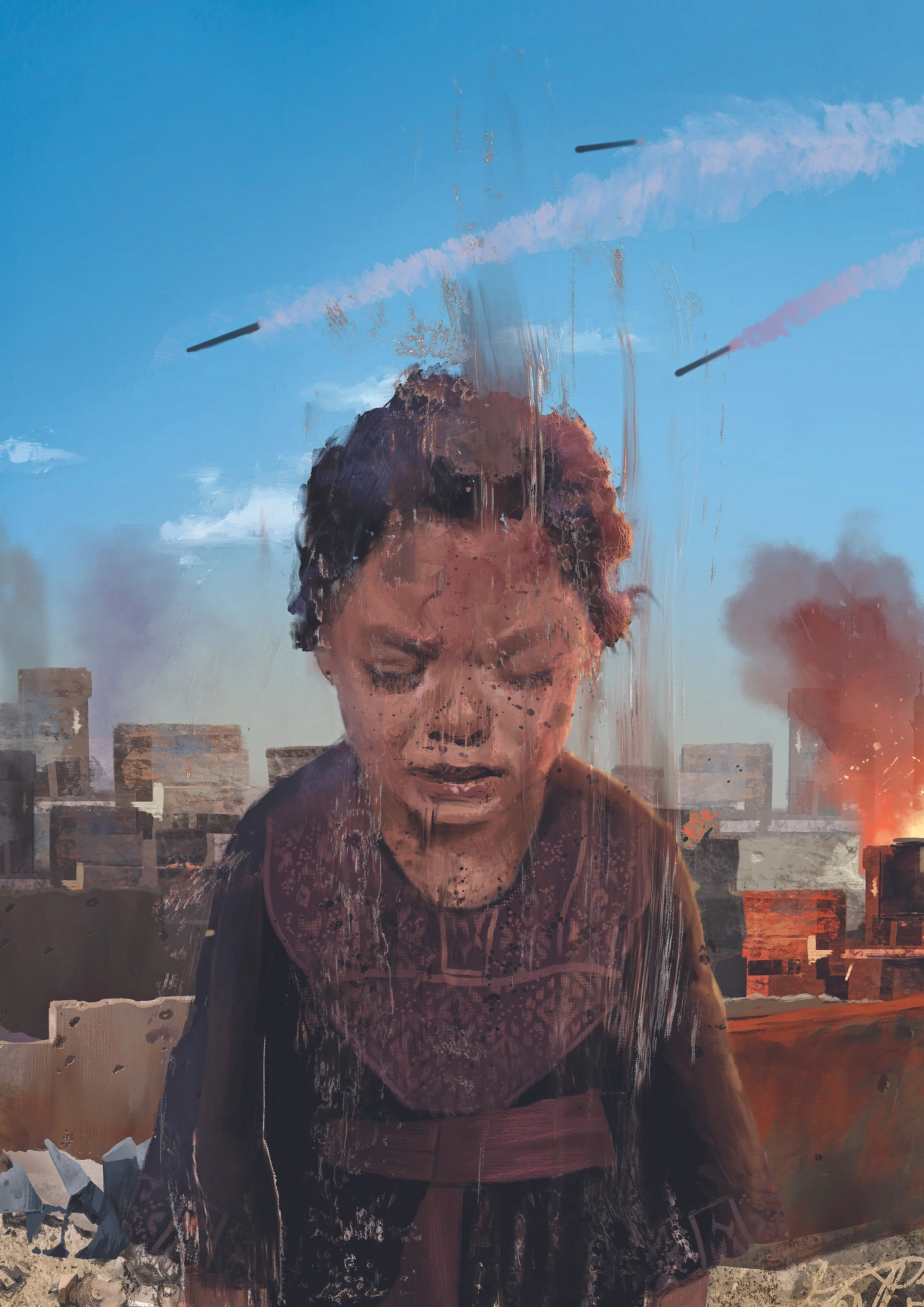 "Blue Sky" Limited Edition Giclee Print by Wefail