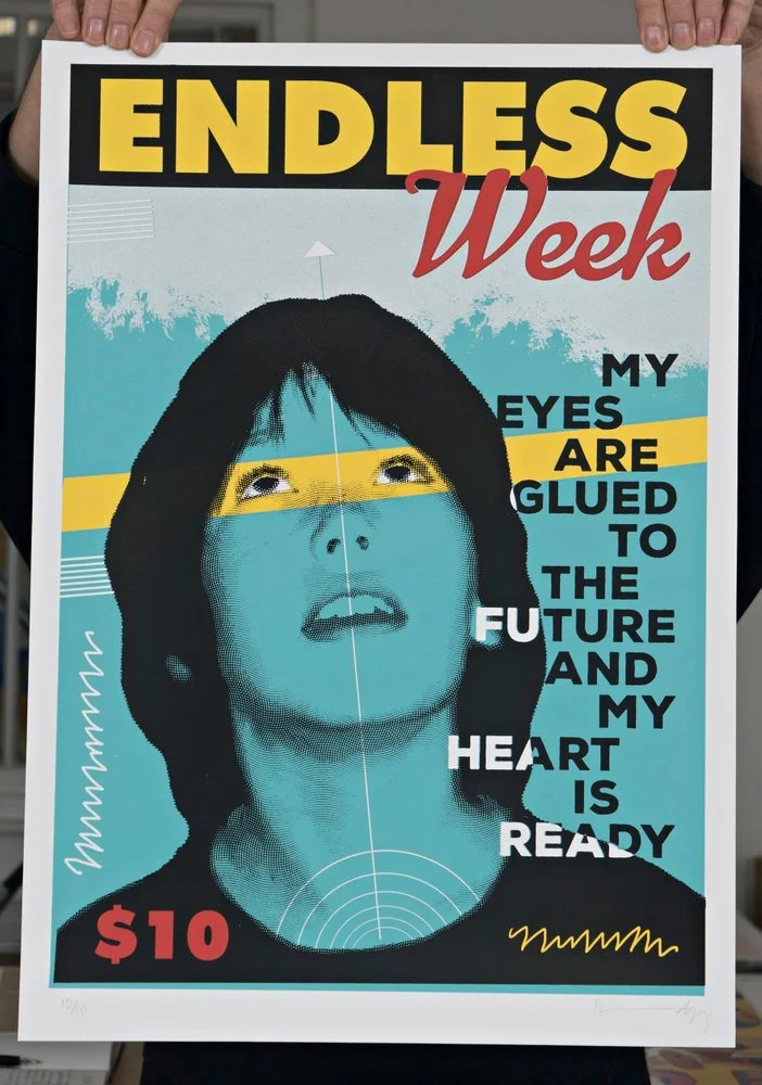 "Endless Week - Archie" limited edition screenprint by Richard Pendry