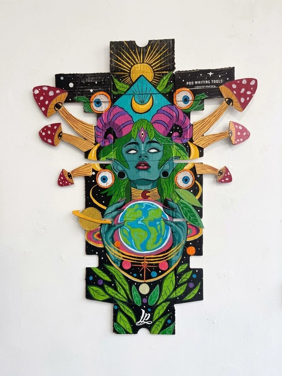 "EARTH WITHIN" Original work on Loop Box by Lespleen