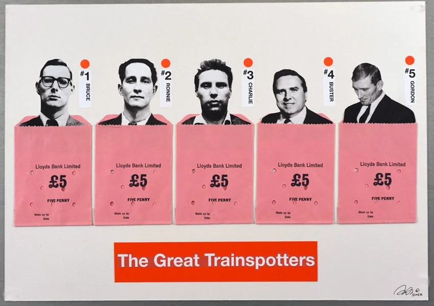 "The Great Trainspotters" Original artwork by Phil Bedford