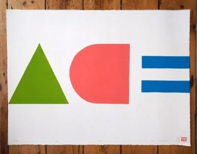 "Big Ace" limited edition woodcut print by John Pedder