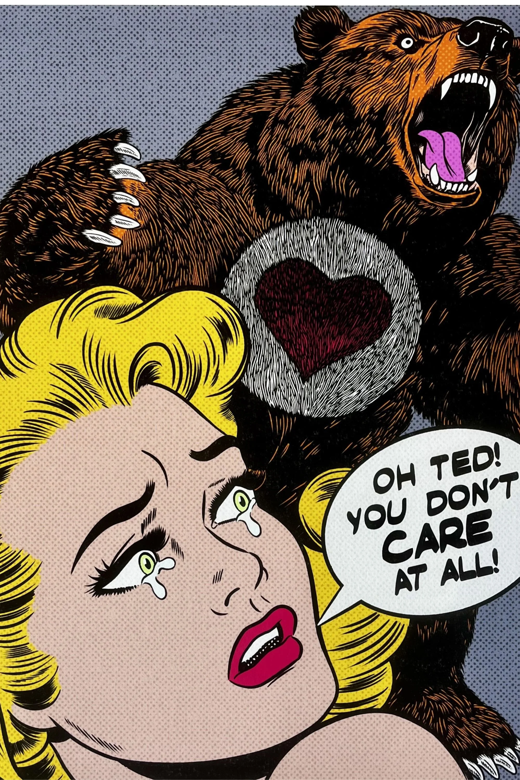 "Ted" Giclee print by Villain