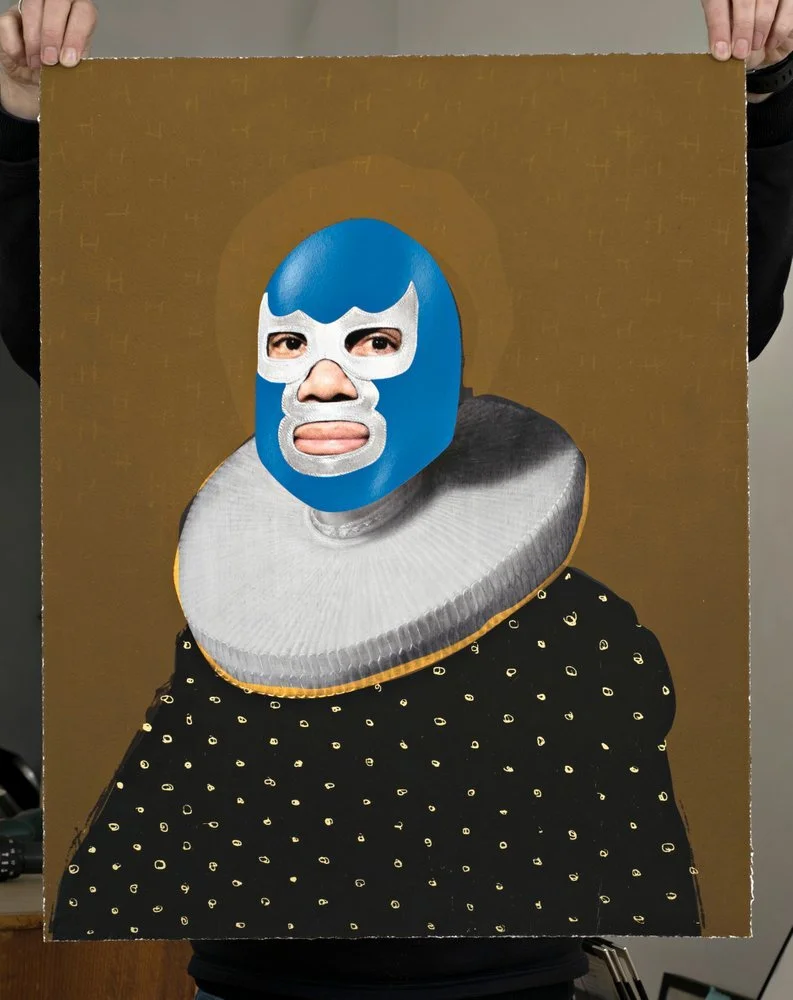 "Blue Devil" limited edition print by Heath Kane