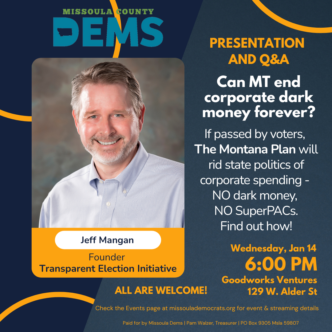 Missoula County Democrats Central Committee Meeting 