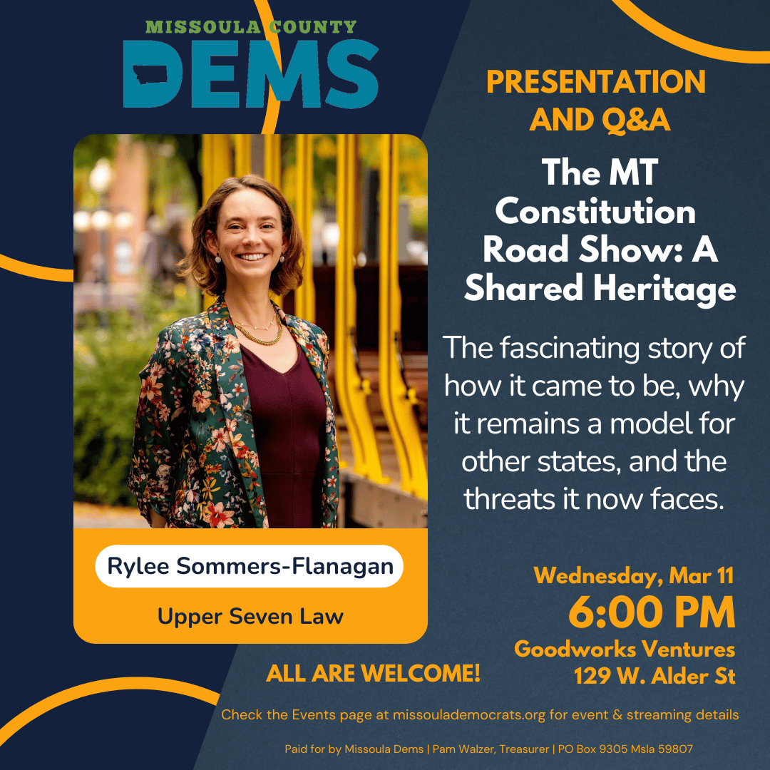 The MT Constitution Road Show: A Shared Heritage