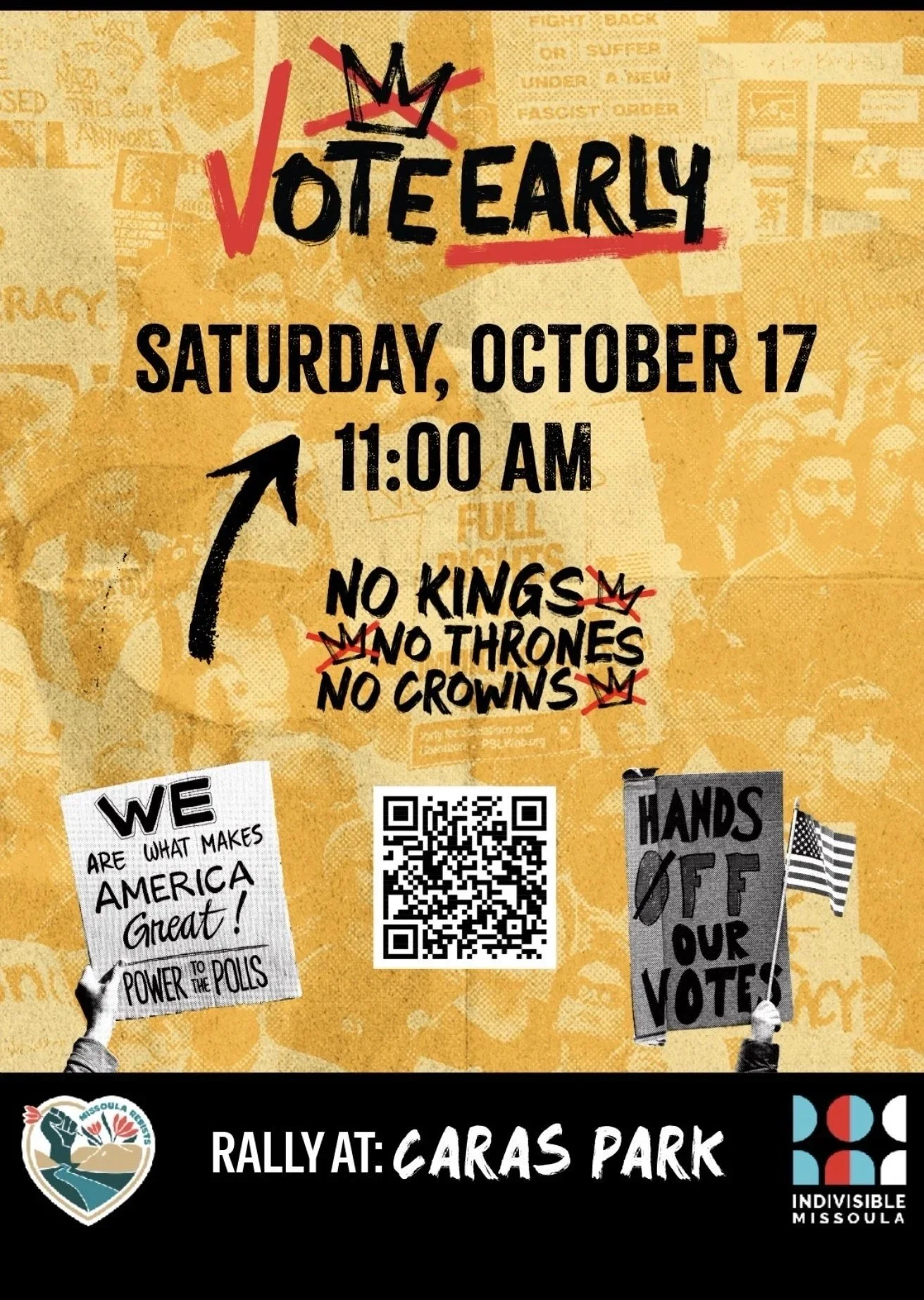 NO KINGS: VOTE EARLY 