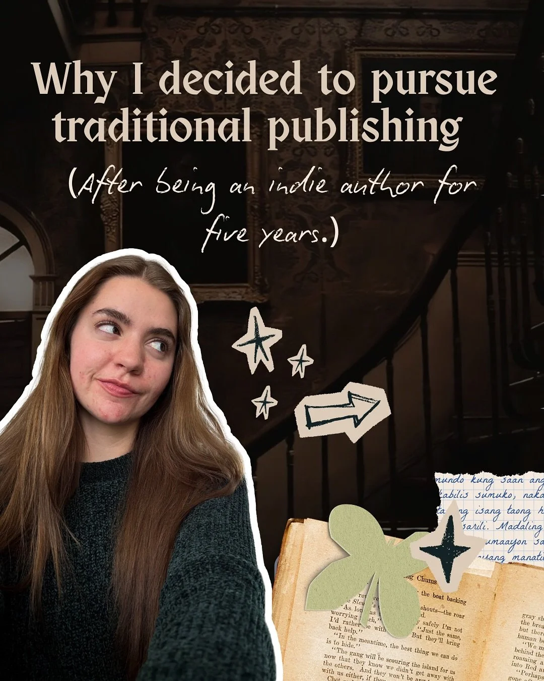 My publishing path has been anything but linear, and I wanted to share a little about why I chose to query &amp; go forward into the trad publishing space.

There&rsquo;s a lot of discourse about trad versus indie in the book community (I&rsquo;m loo