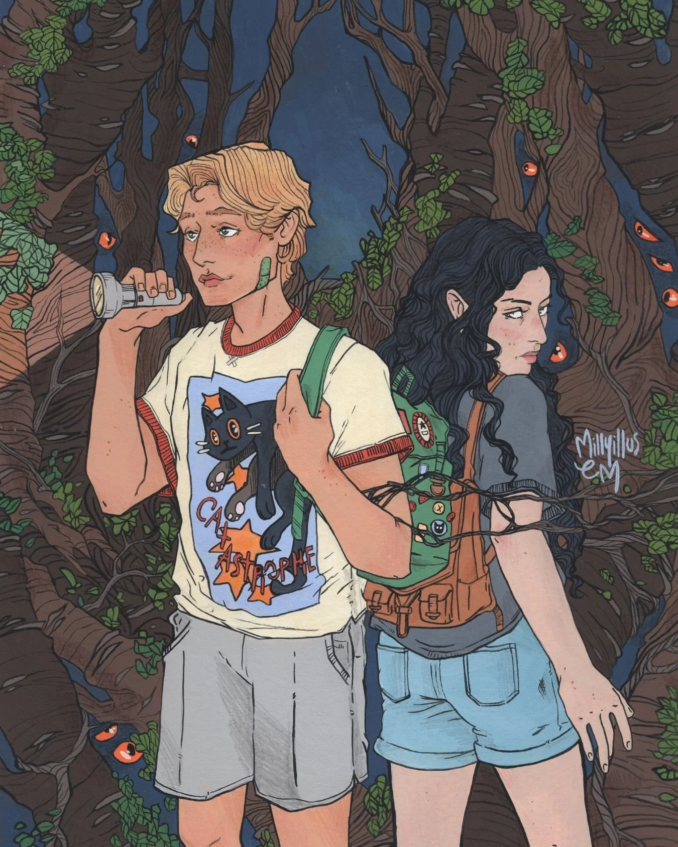 BABY&rsquo;S FIRST CHARACTER COMMISSION (of them together ofc) 🖤

I&rsquo;m thrilled to finally share this stunning illustration by the insanely talented @millyillus of Lena and Oliver from RABBIT HEART. She captured them perfectly&mdash;Oliver&rsqu