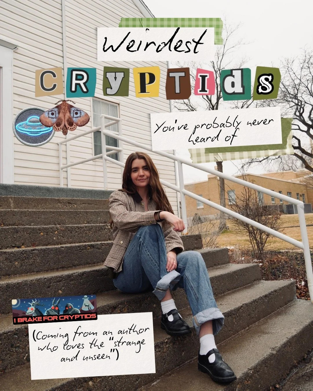 A few of my fav cryptids I found while researching! These babies might be unverified, but they&rsquo;re real to ME ✨🫶🏼 #bookstagram #cryptidcore #horrormance #YAbooks #cryptids