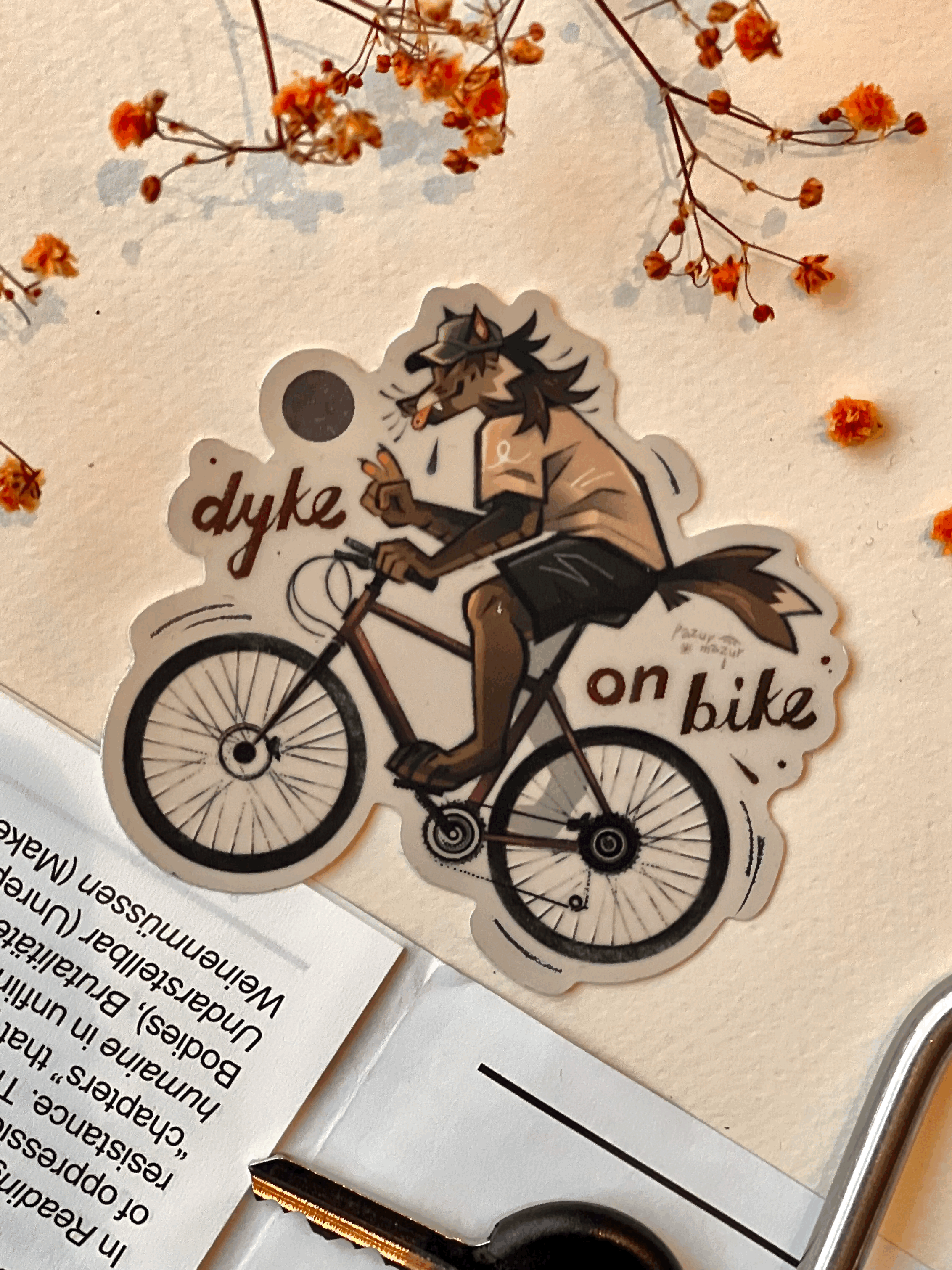 Dyke on bike ✹ Sticker