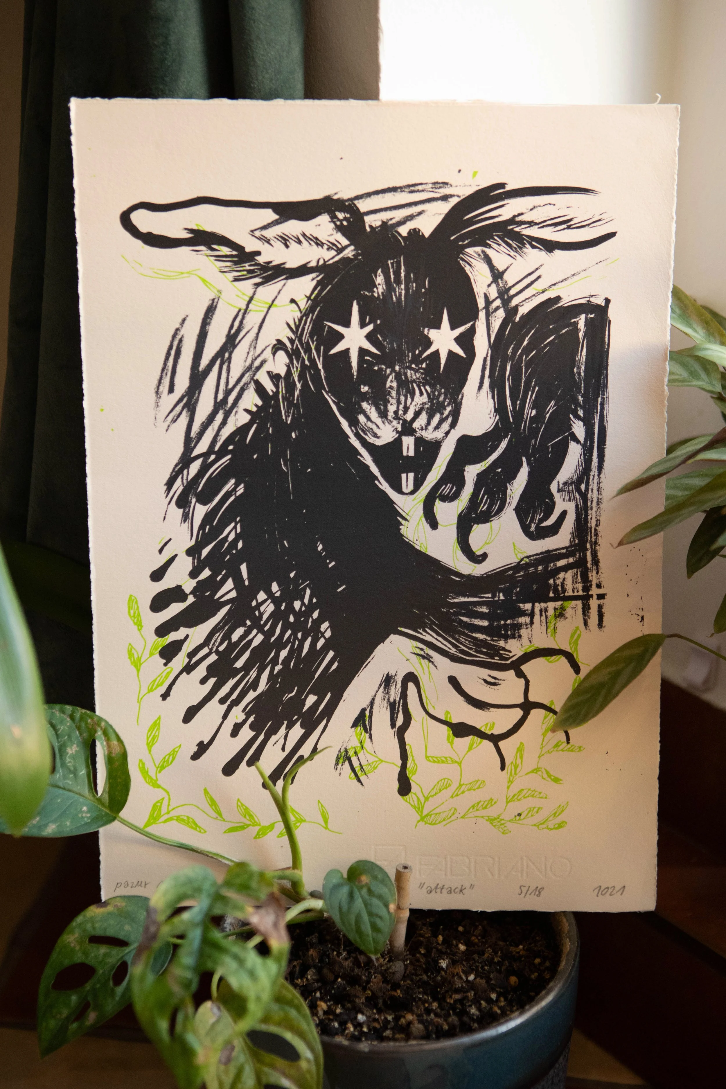 Attack ✶ Screenprint