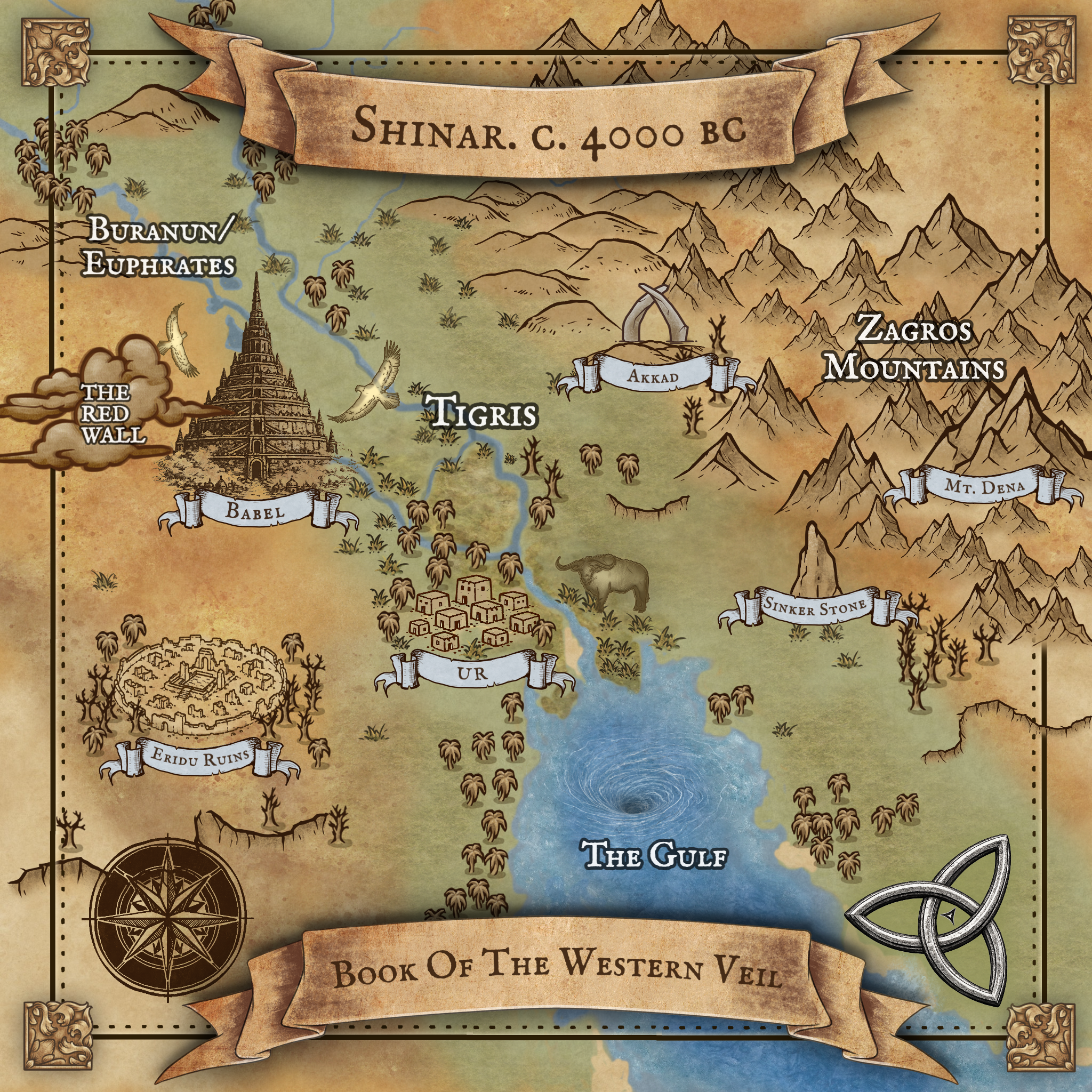 Map of Shinar - Book of the Western Veil
