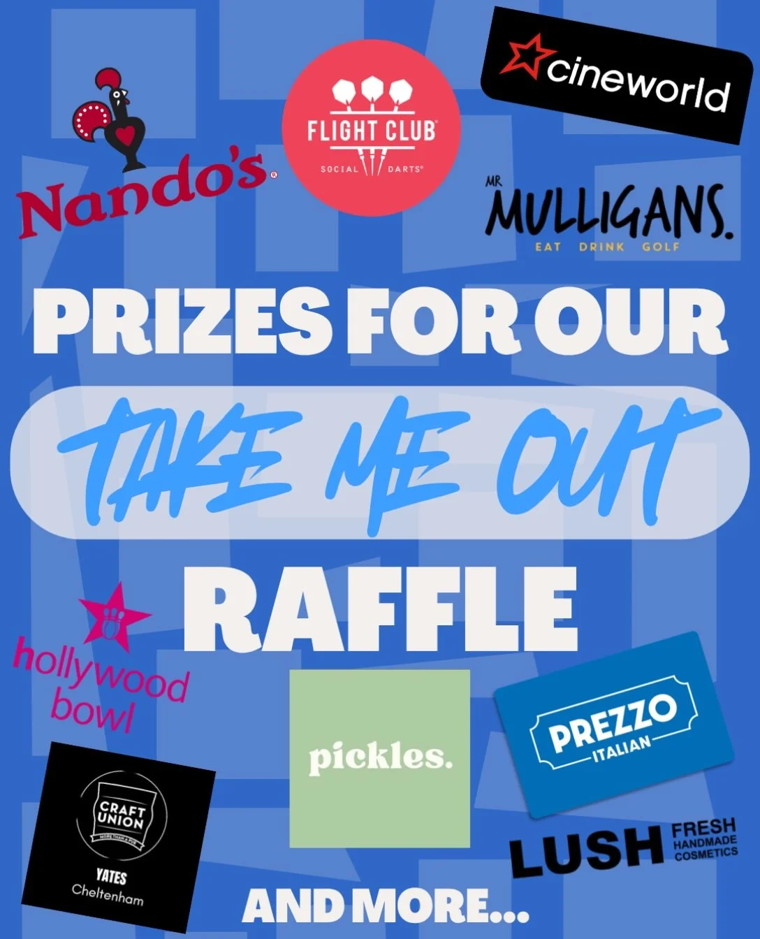 PRIZES up for grabs in our 2026 TAKE ME OUT Halloween Edition!!!

Tickets are only &pound;6 now if you buy online but will be &pound;10 at the door so make sure to get them now!

You don&rsquo;t want to miss this one! Get your tickets now at the link