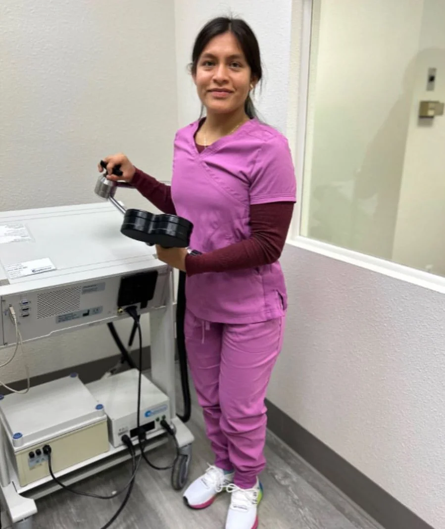 Eren with TMS Machine