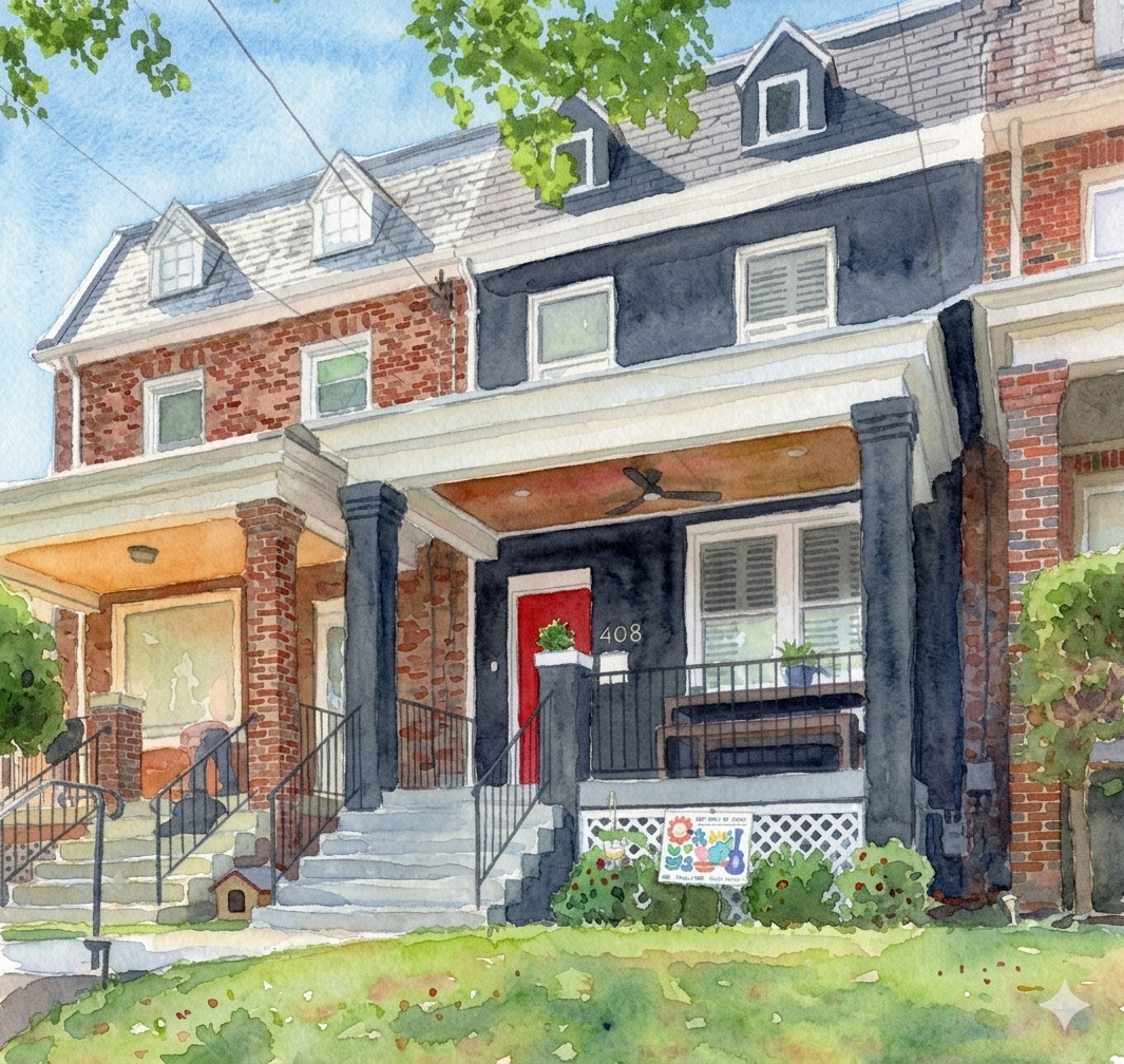 408 Ingraham Street NW, Petworth DC: A Fully Renovated Federal Townhome Now Listed at $874,900