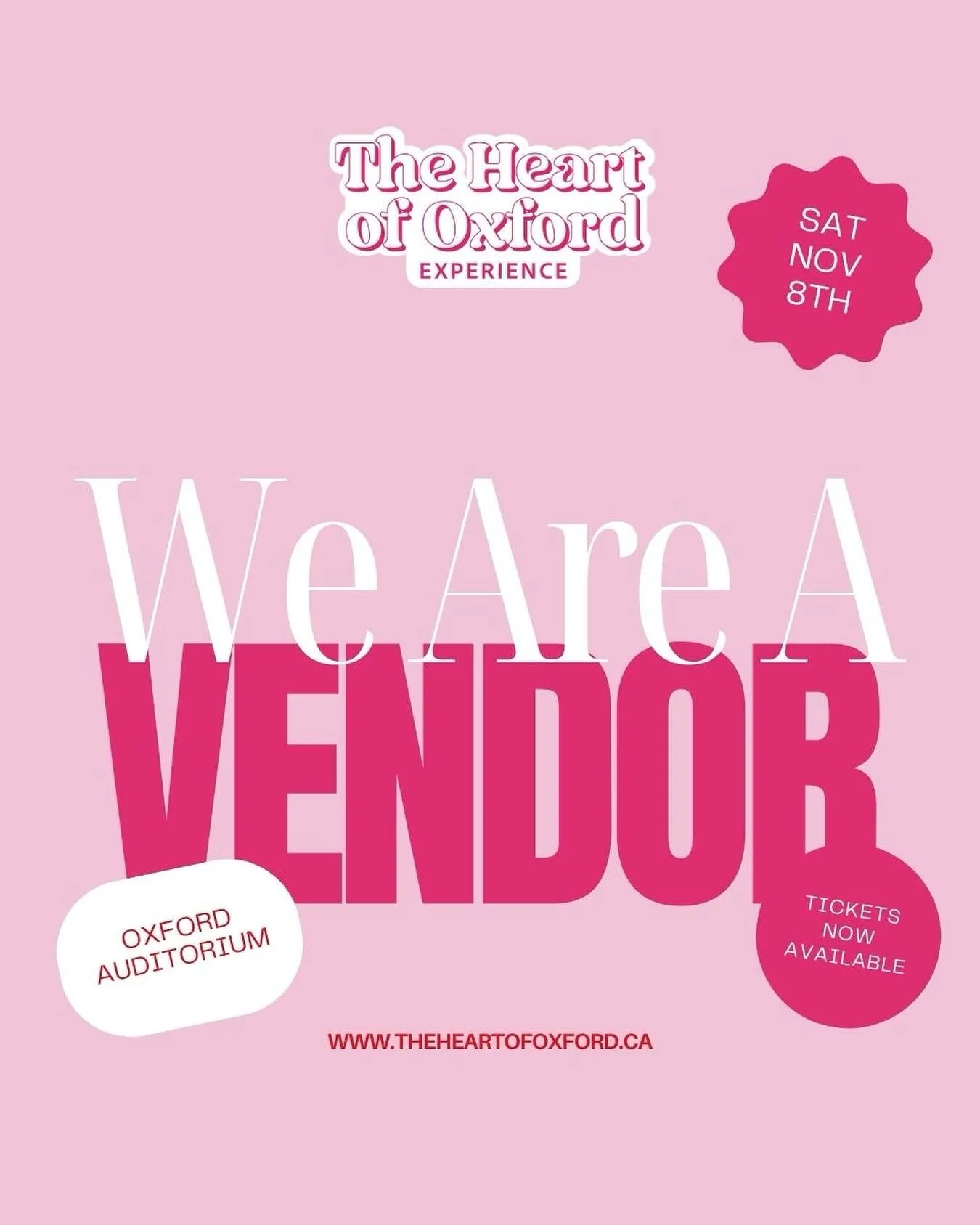 SO excited to share that we&rsquo;ll be a part of The Heart of Oxford this year! We&rsquo;ll have a DIY bouquet bar as well as some grab and go bouquet! @theheartofoxford we&rsquo;re coming for ya! 
#shopsmall #heartofoxford #florist #weddingflorist 