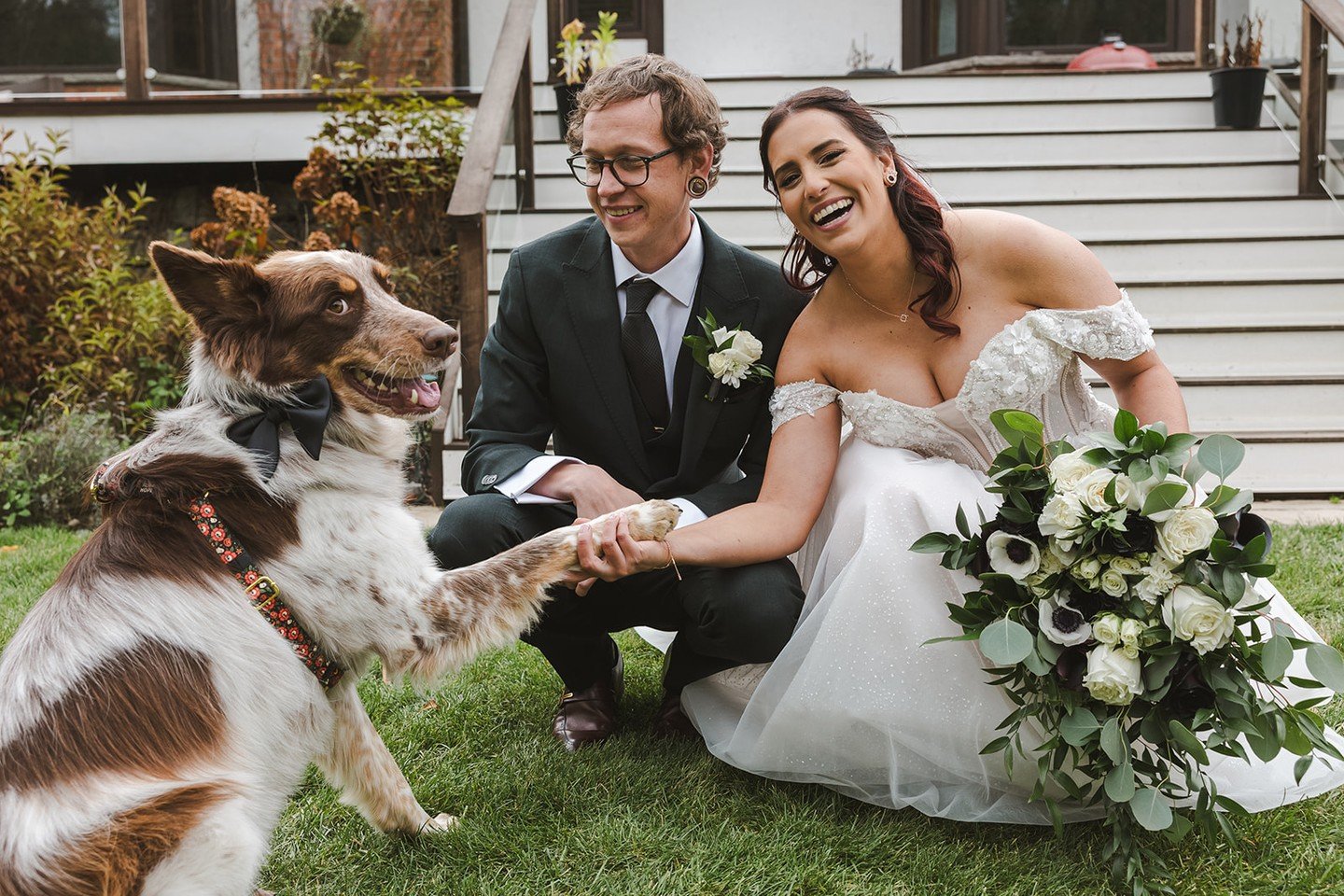 We love working with pets! Whether it's including your furry friend in your wedding photos or capturing their playful spirit during a session, having pets be part of the experience adds so much joy and personality. They truly are a part of the family