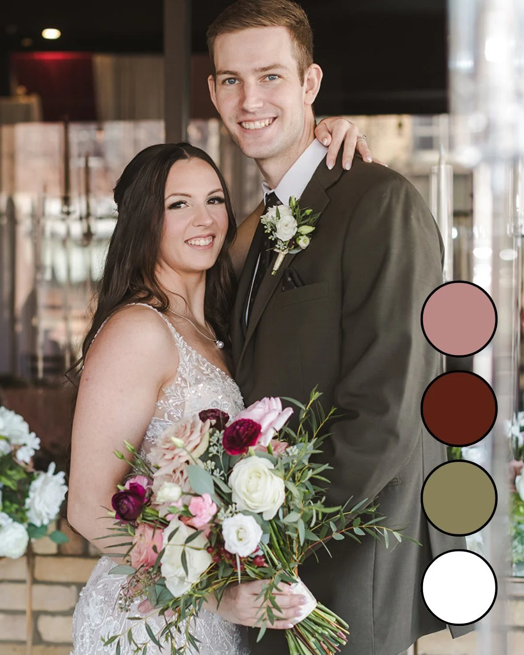 New month, new colour inspiration.

Mauve, deep burgundy, sage, and white create a palette that feels soft, romantic, and effortlessly refined. The perfect balance of warmth and freshness, these tones bring a timeless elegance to any wedding or event