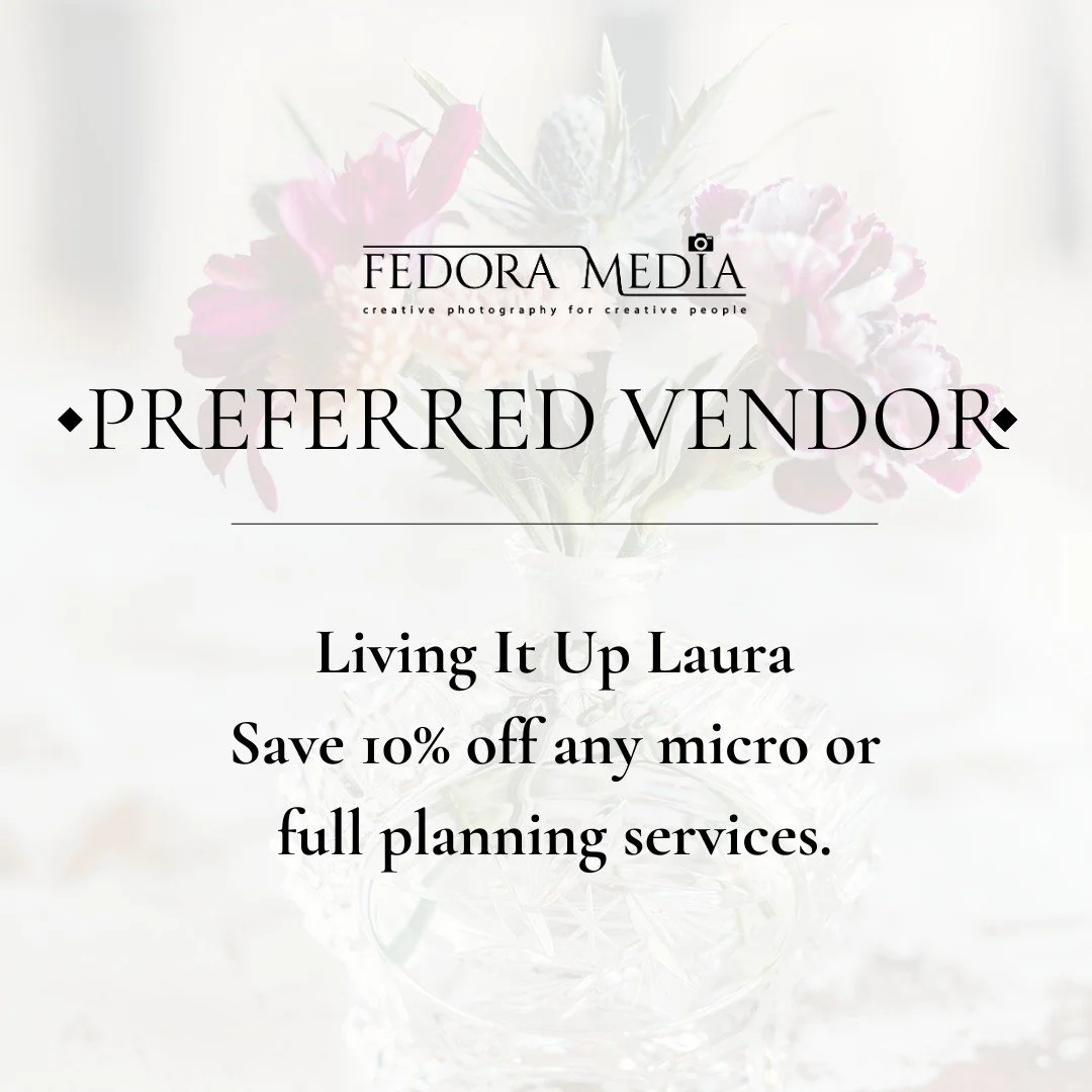 Want 10% off your wedding planning? We&rsquo;ve got you!

We love working alongside @livingituplaura and now our couples get a sweet deal to make their planning journey even easier.

✨ THE PROMO: Save 10% on Micro or Full Planning services.
✨ THE CAT