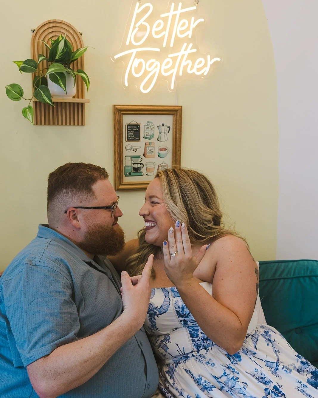 Huge congratulations to Quinn on winning Engagement Photo of the Month!

There is nothing quite like capturing such a sweet, candid, and genuine moment at a cozy local spot. Wishing you both a lifetime of love, coffee dates, and beautiful memories ah