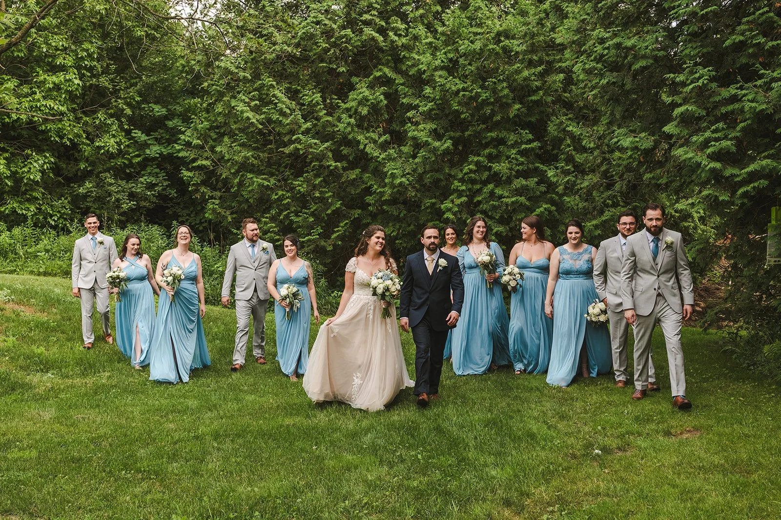 Wedding party walking  CJ Country events  Guelph, ON  Fedora Media.jpg