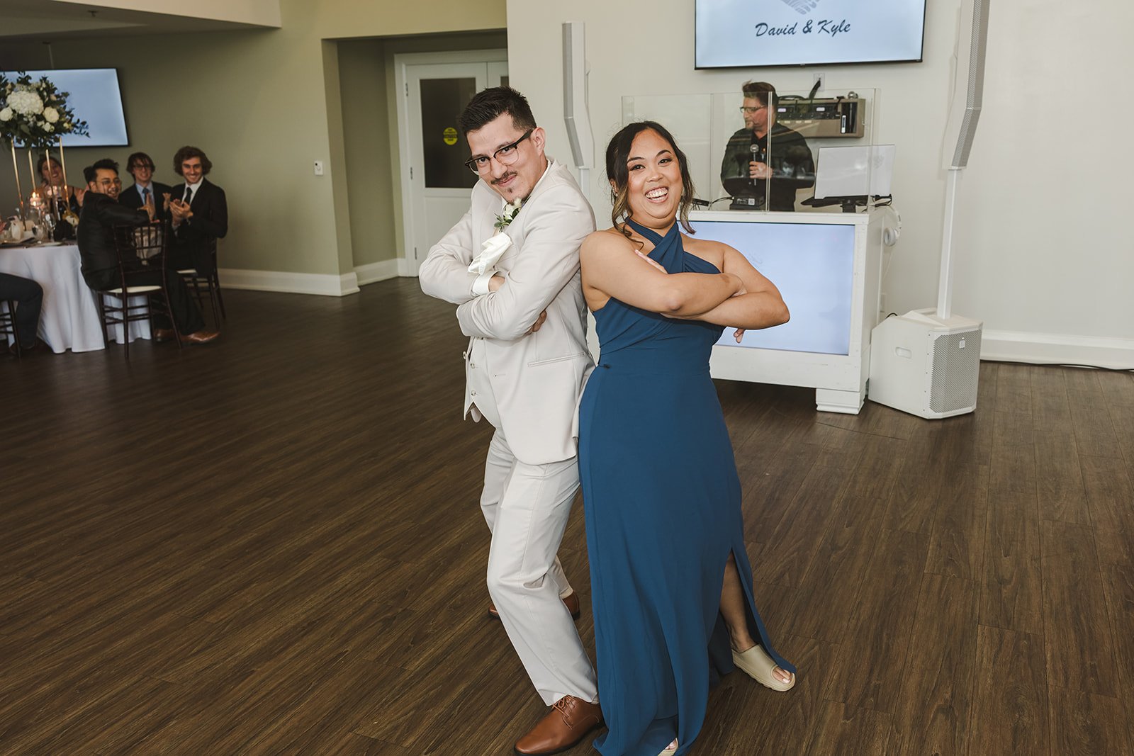 wedding party entrance candid moment  Dundas Valley  Fedora Media.jpg