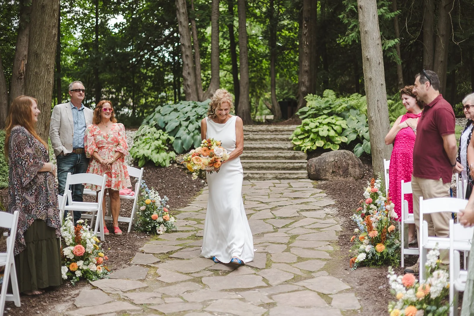 Bride walking down aisle as seen by groom  Erin Estates  Fedora Media.jpg